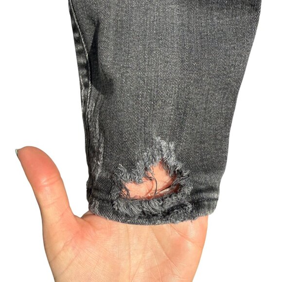 MOUSSY VINTAGE Velma Distressed Skinny Jeans in Faded Black Size 25 - Picture 11 of 16